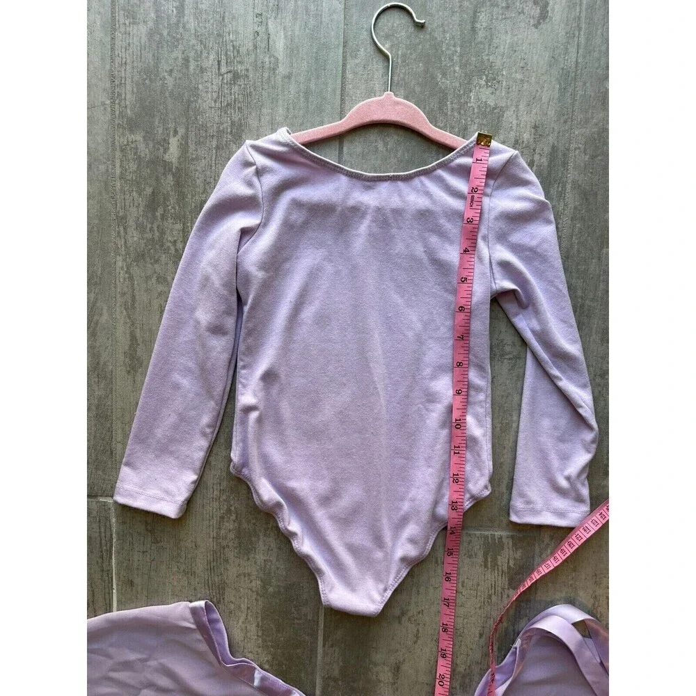 Gymnastics Leotard Chiffon Tutu Ballerina Ballet Dress 2 Piece Set Dance 3T - 4T